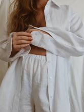 Load image into Gallery viewer, Olive Oversized Shirt in Cloud
